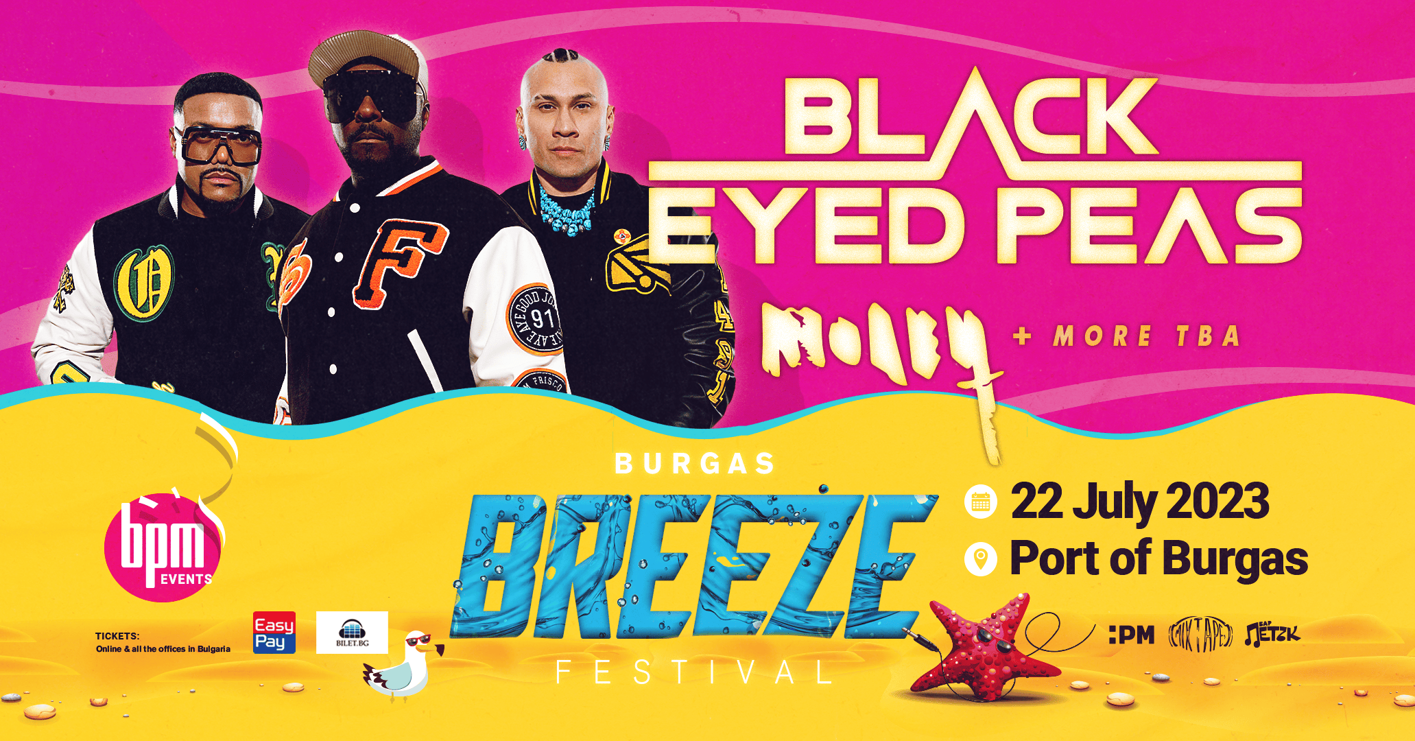 BREEZE FESTIVAL 2023 FB EVENT PRESS Black Eyed Peas на Burgas BREEZE Fest