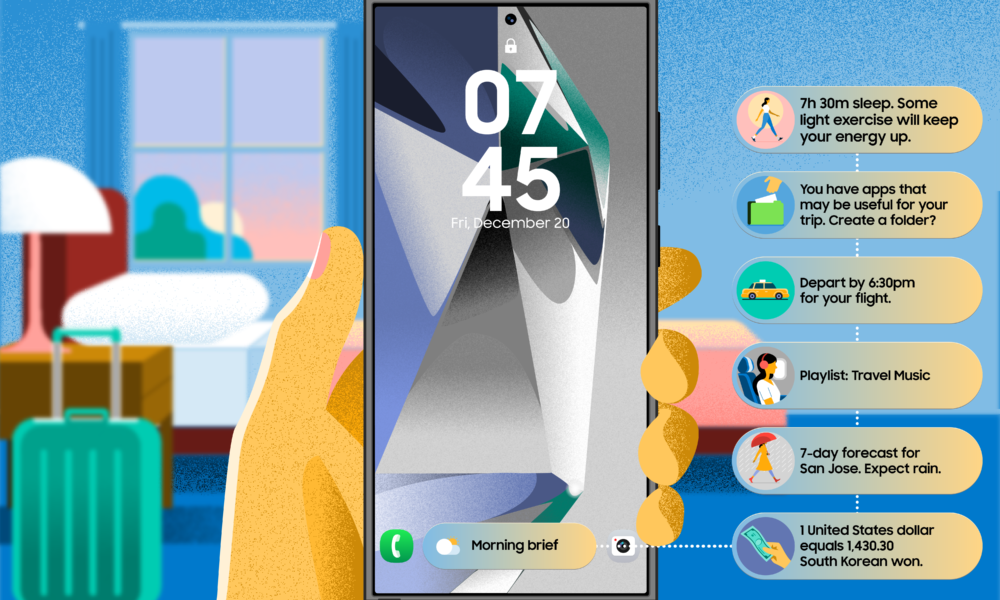 Now Brief Illustration Samsung: Първата крачка към истински AI асистент