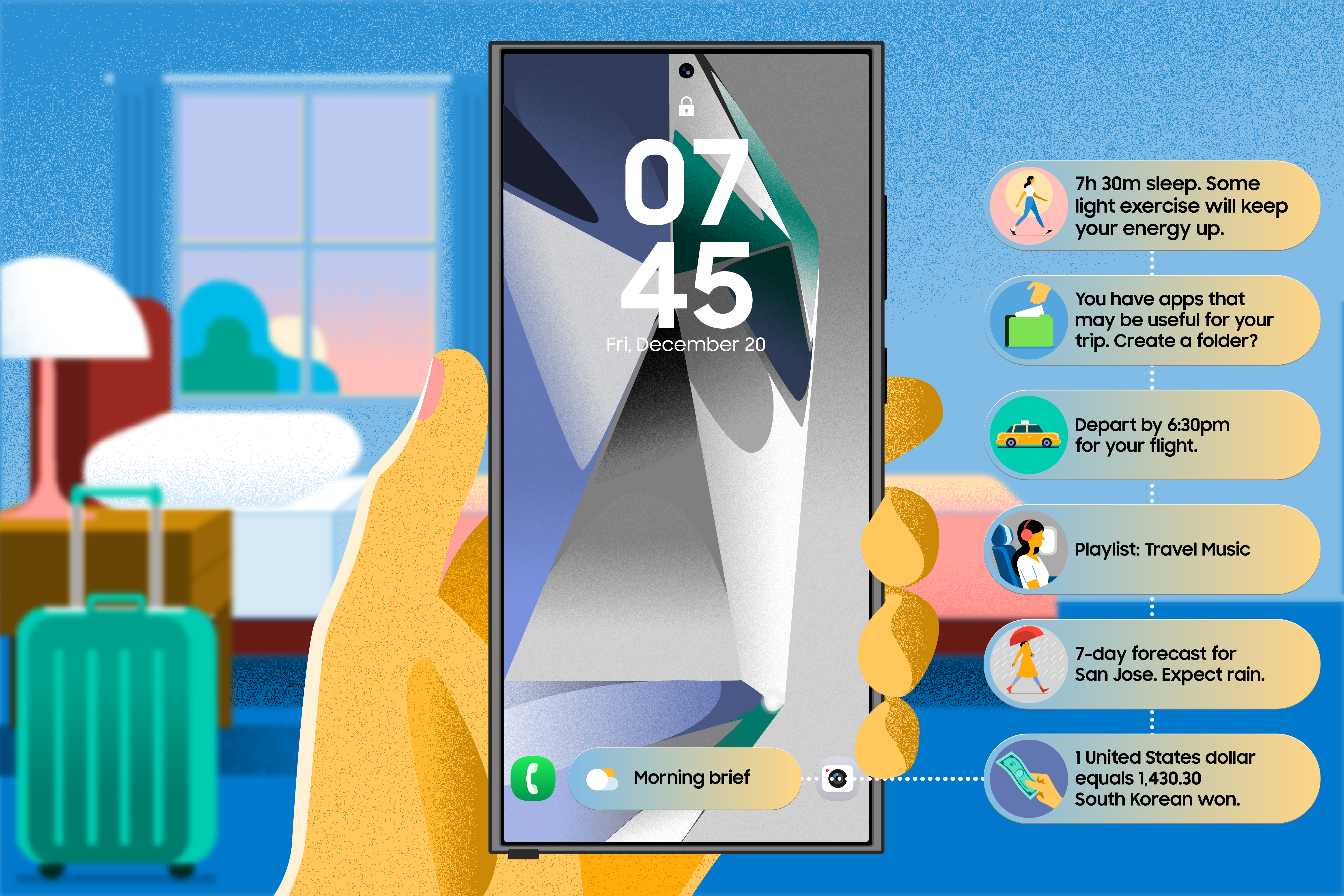Now Brief Illustration Samsung: Първата крачка към истински AI асистент