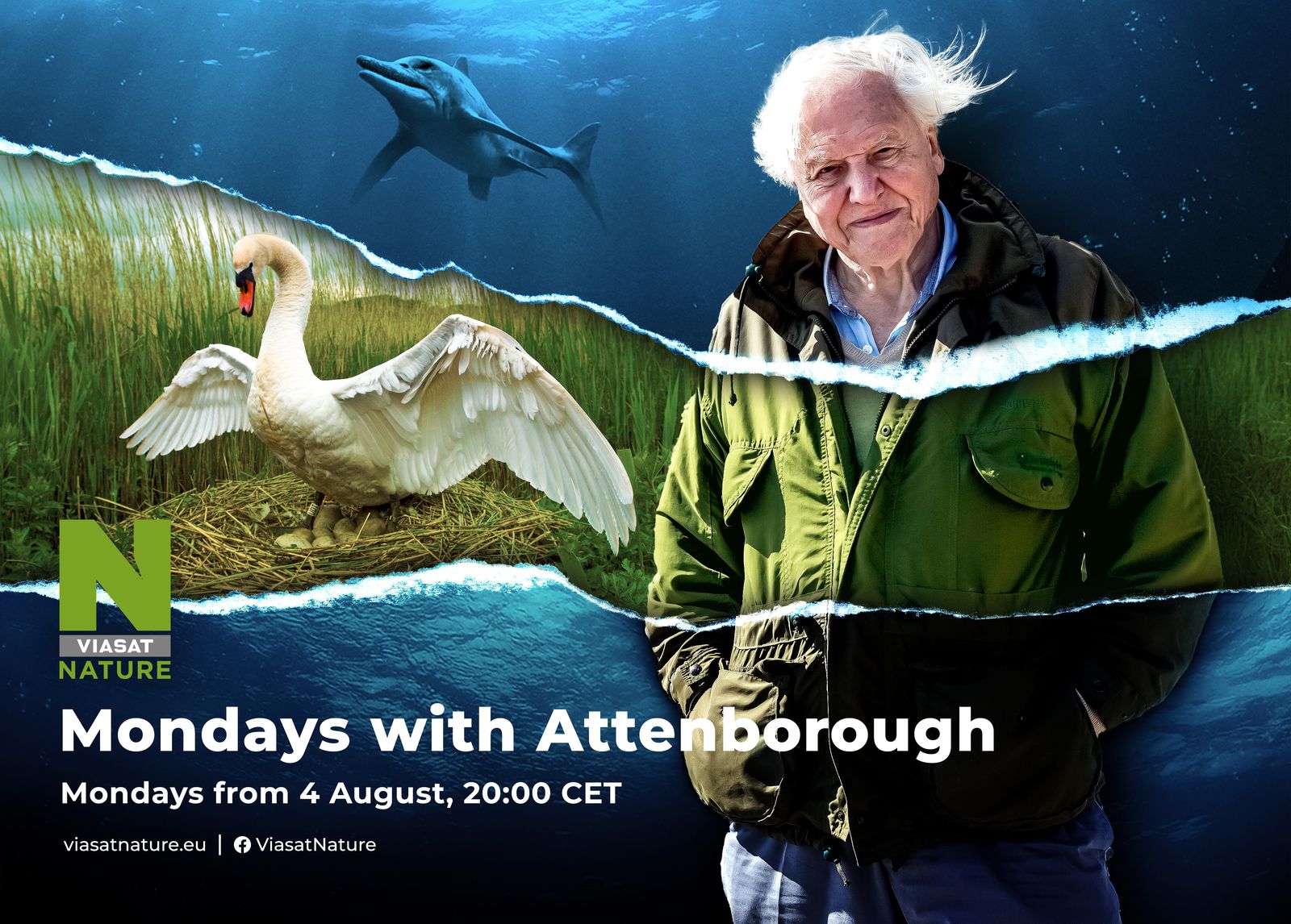 Viasat NATURE Attenborough Landscape Атънбъро, Лице в лице с хищниците и Експедиция Вълк по VIASAT NATURE