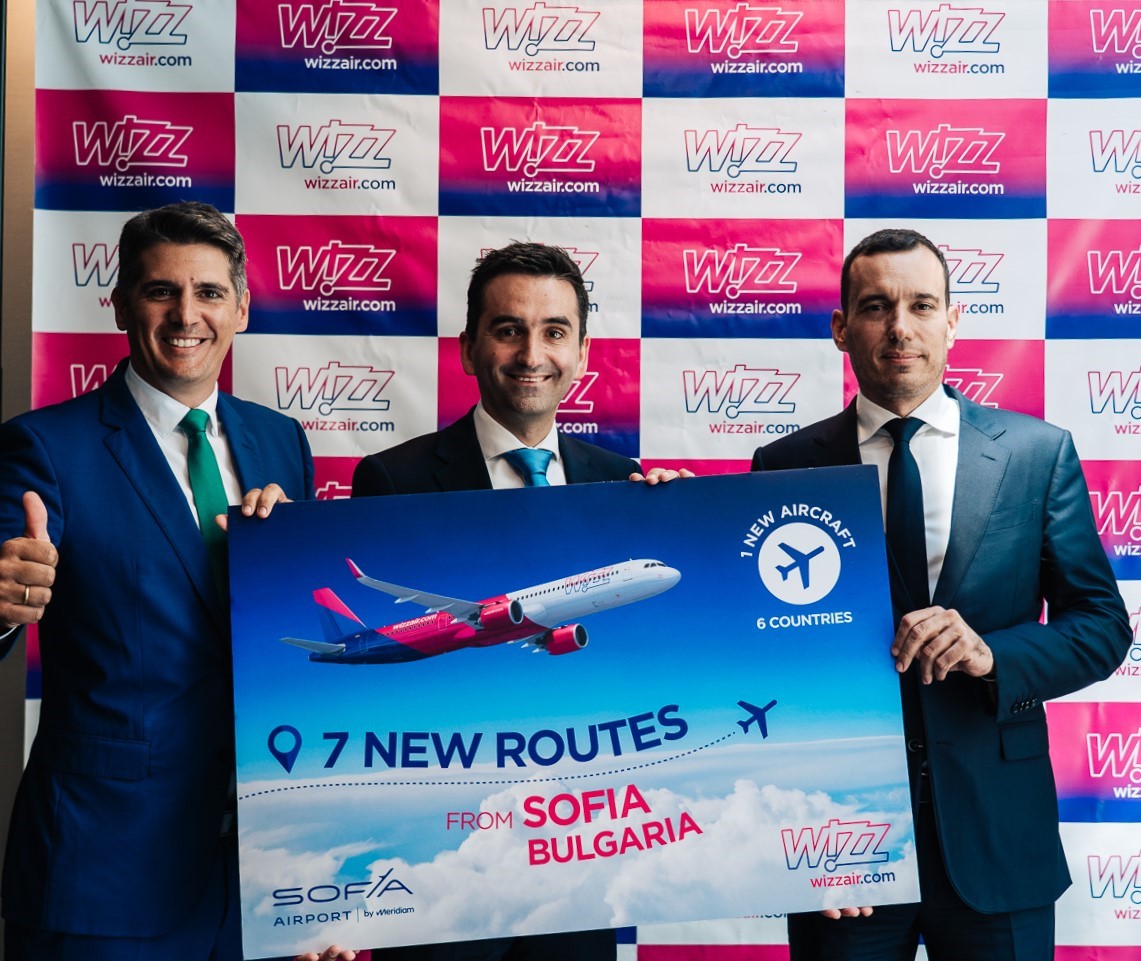 1 Wizz Air обяви значително разширяване със седем нови маршрута от София
