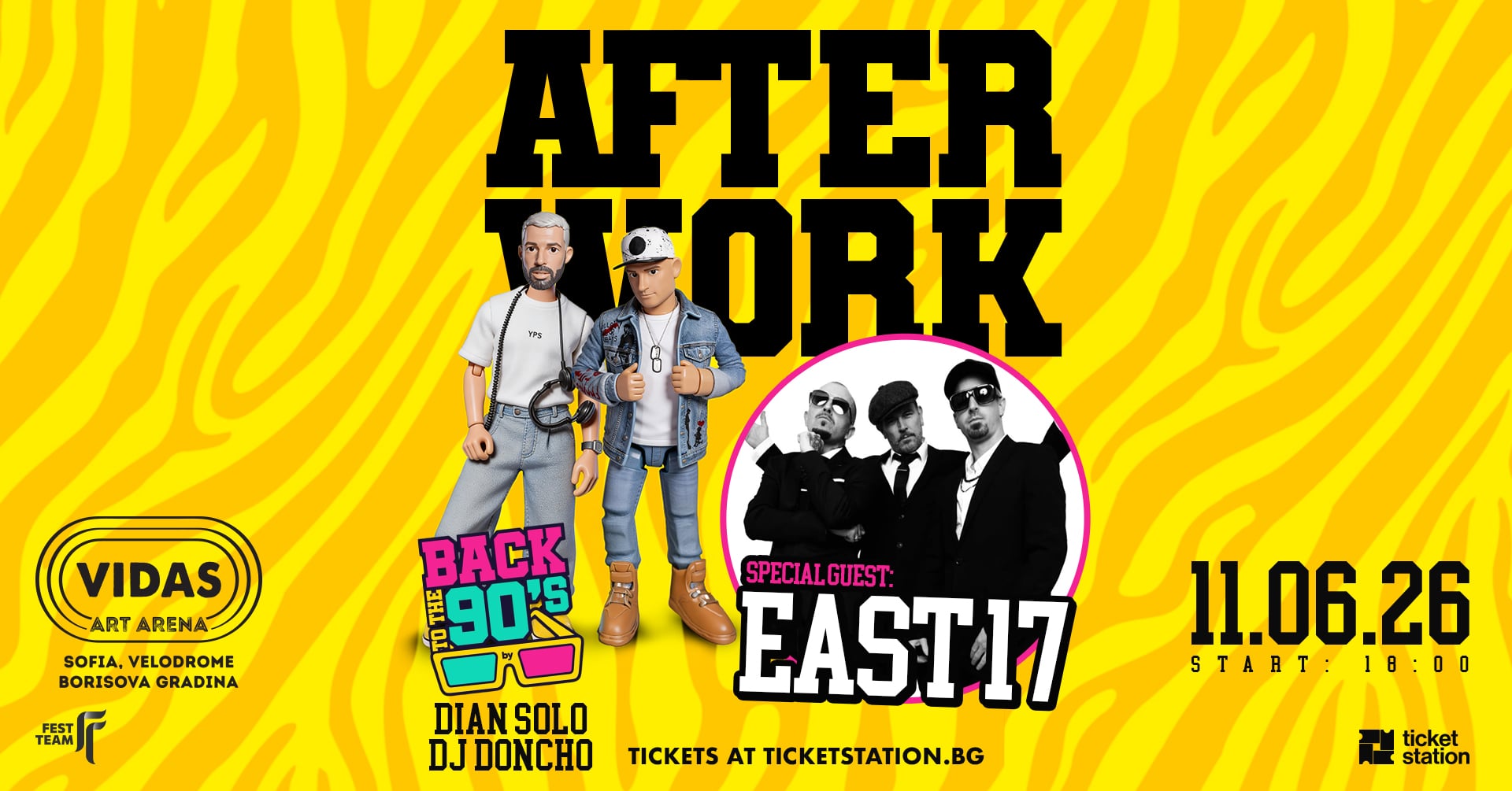 East 17 в София за голямо AFTER WORK: Back To The 90’s парти