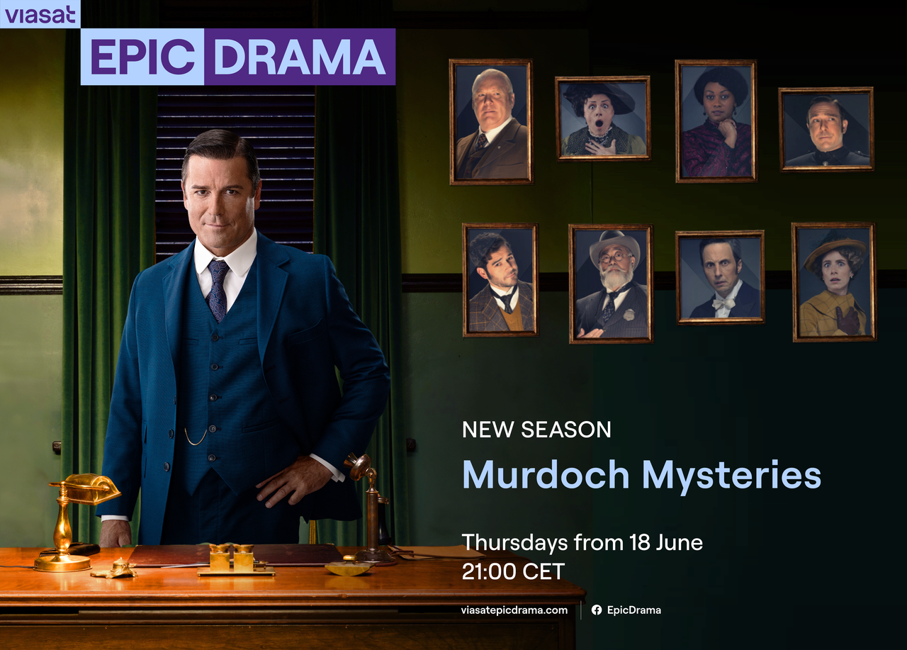 image 2 Мърдок, Мис Фишър, Книжарят и още емблематични лица на VIASAT EPIC DRAMA