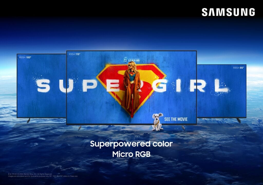 supergirl samsung warner bros Samsung си партнира с Warner Bros. Pictures и DC Studios, за да предложи на феновете специални изживявания, вдъхновени от филма „Supergirl“