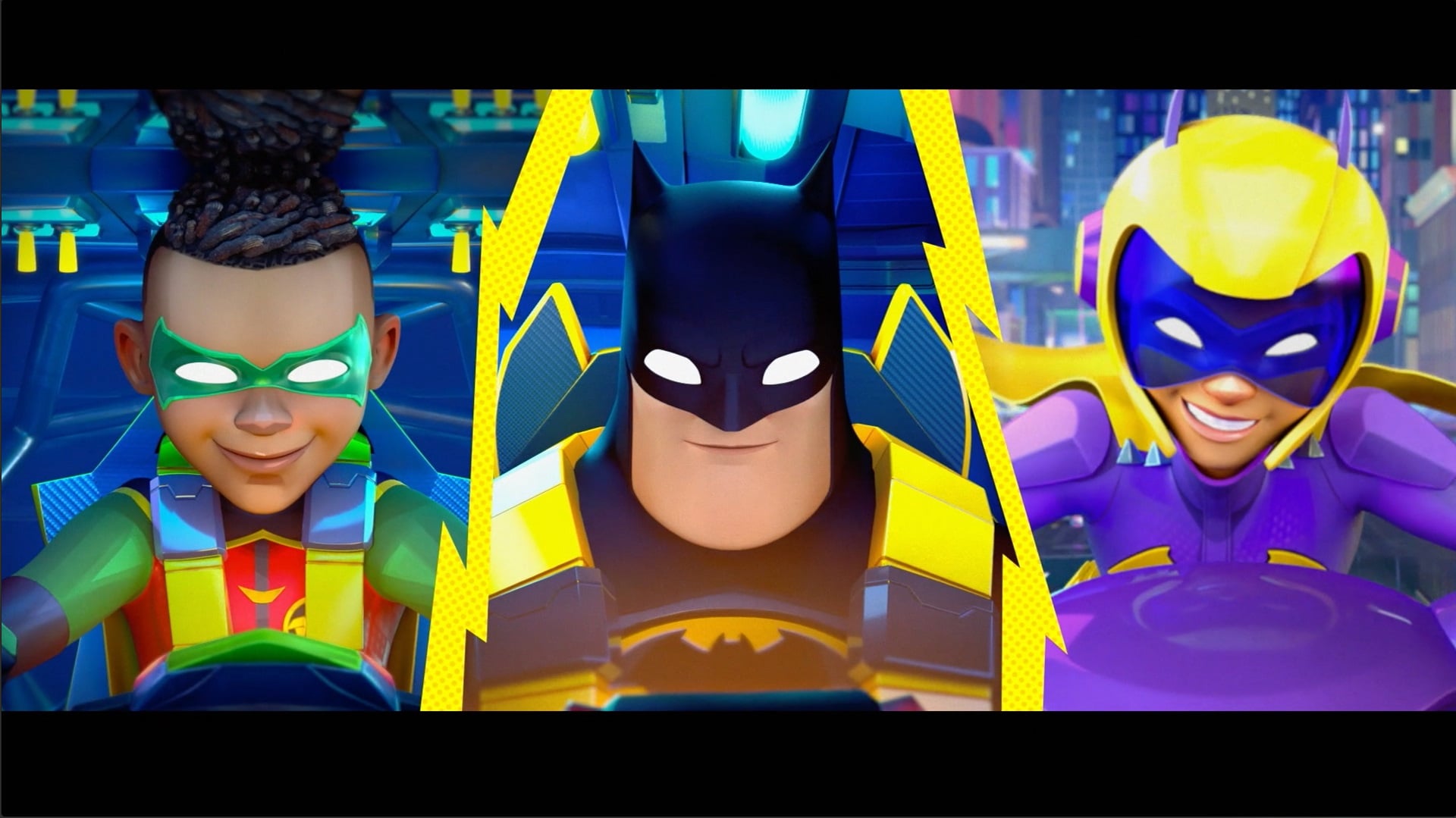 Кадър от трети сезон на Batwheels по Cartoonito