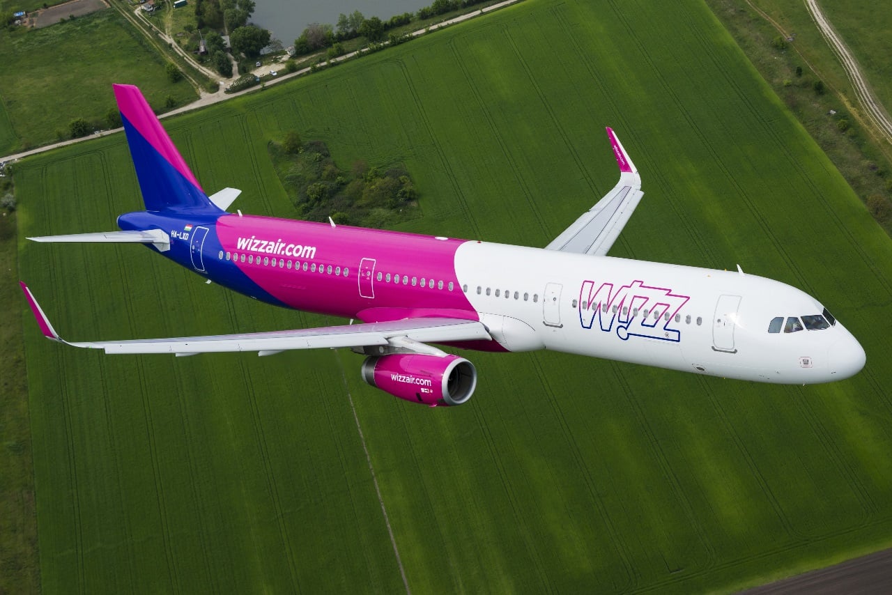 Самолет на Wizz Air в полет