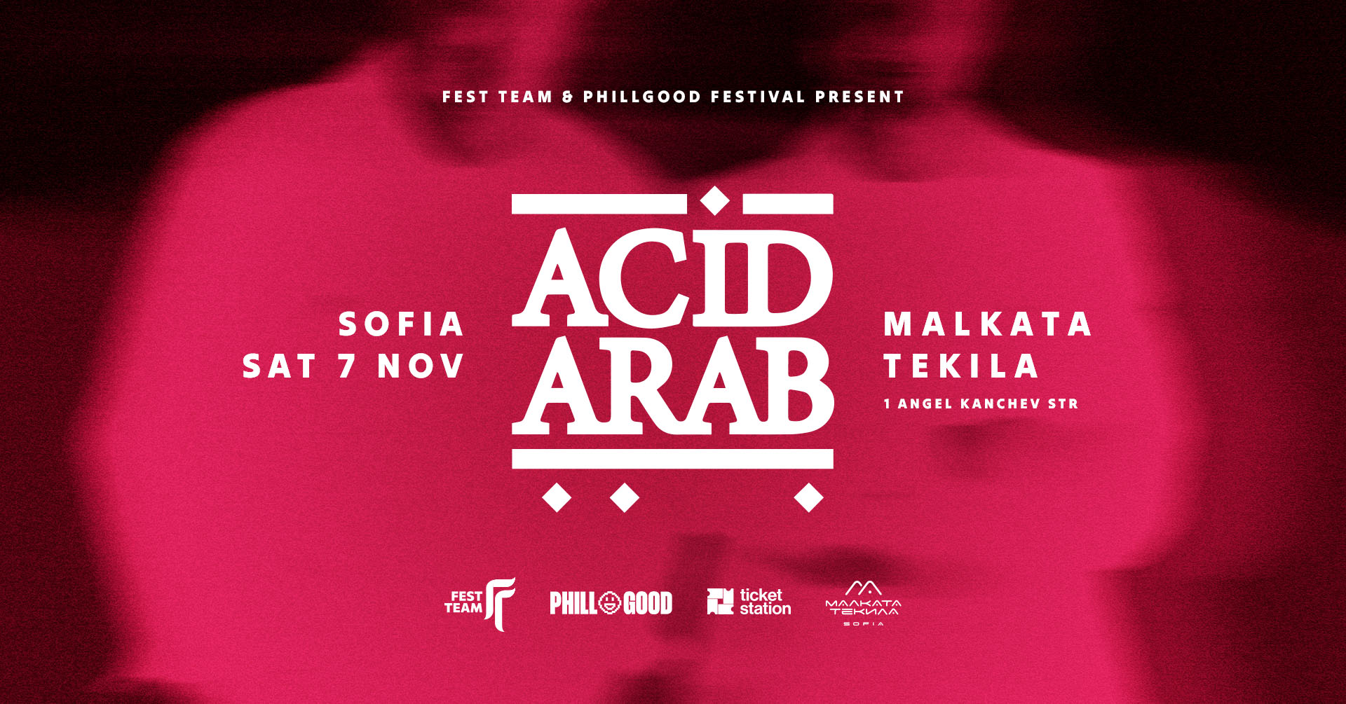 Ключов визуал за концерта на Acid Arab в София