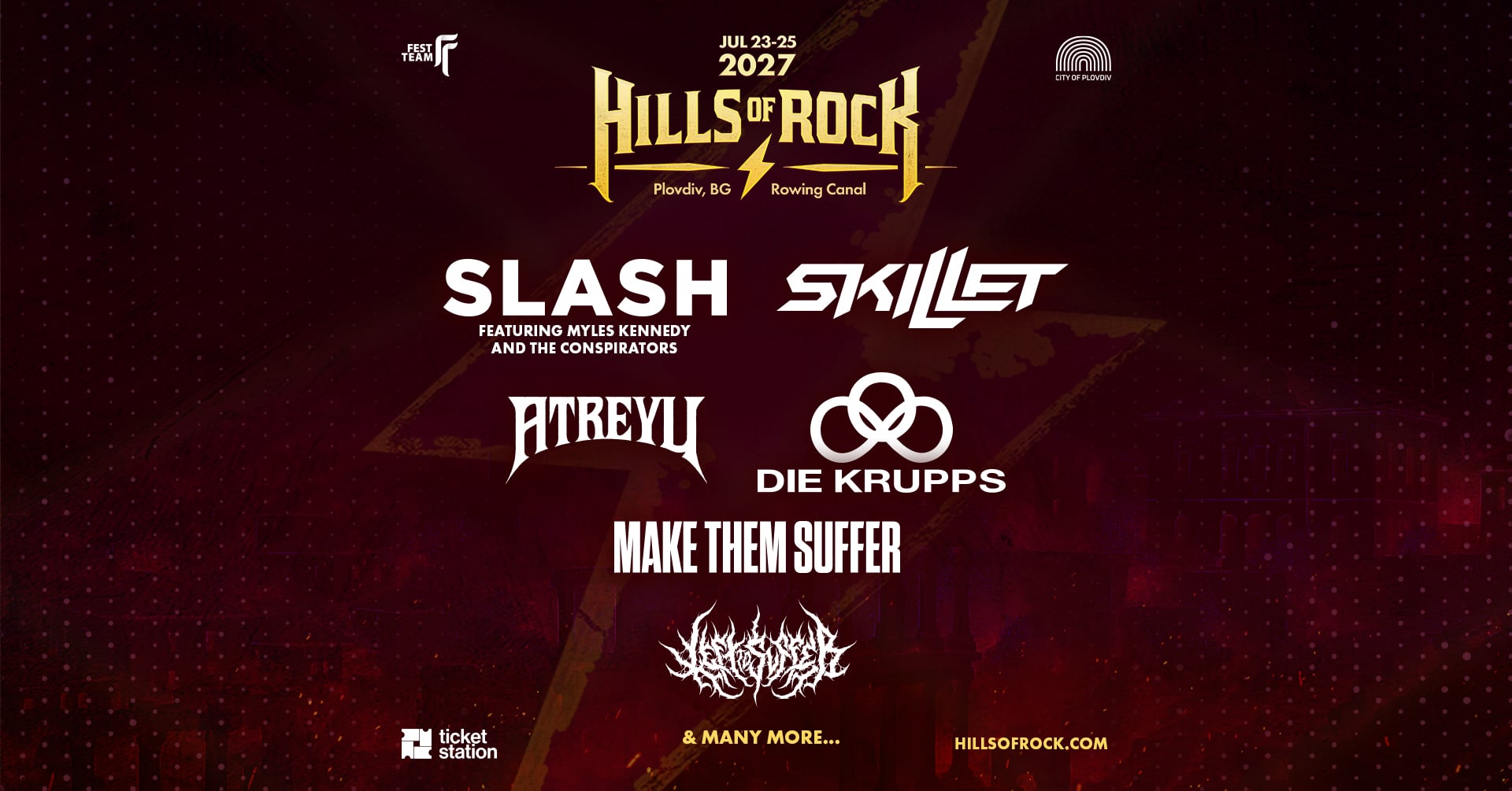 Първите шест имена за Hills of Rock 2027