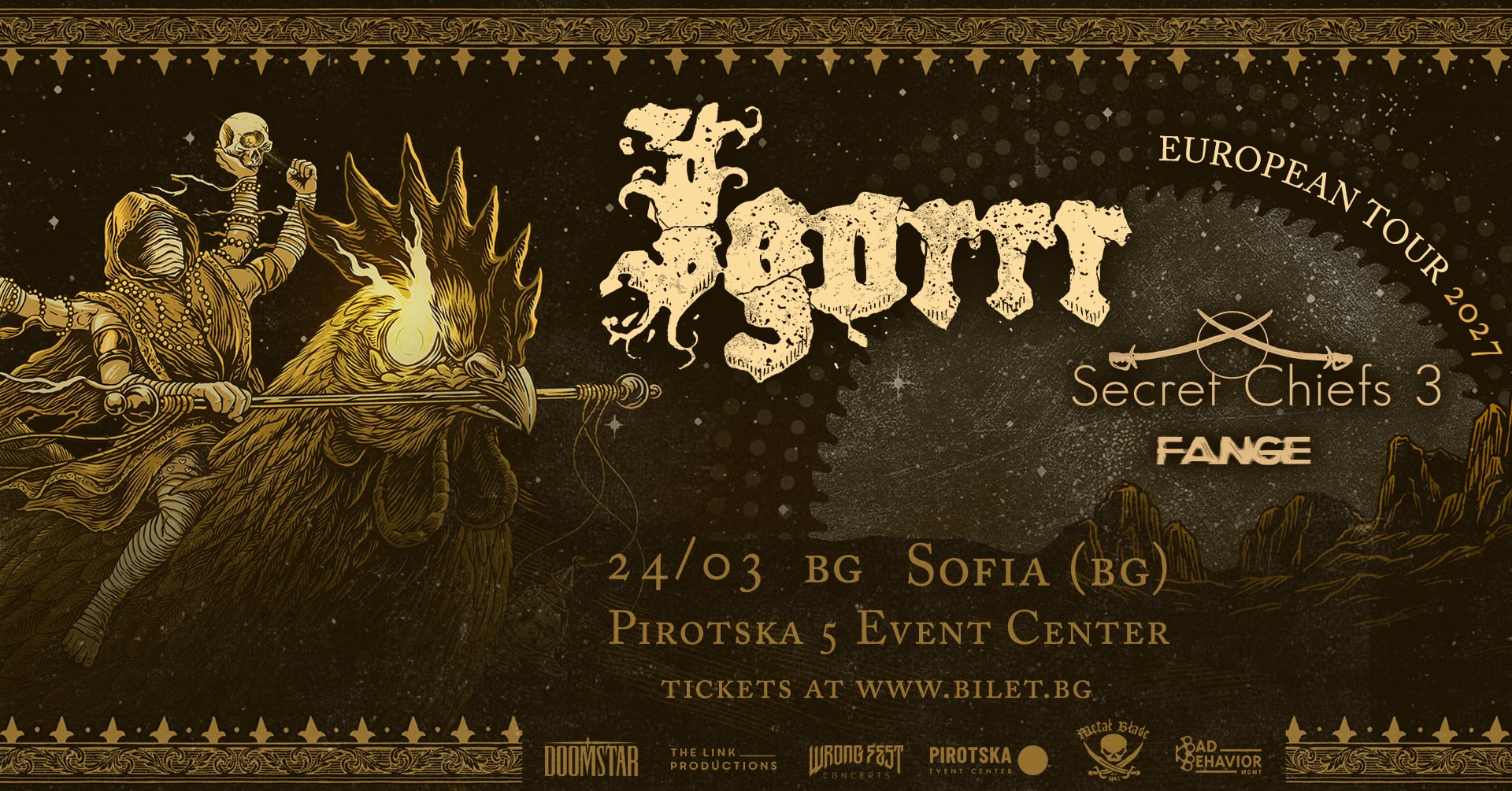 IGORRR, Secret Chiefs 3 и Fange в София на 24 март 2027