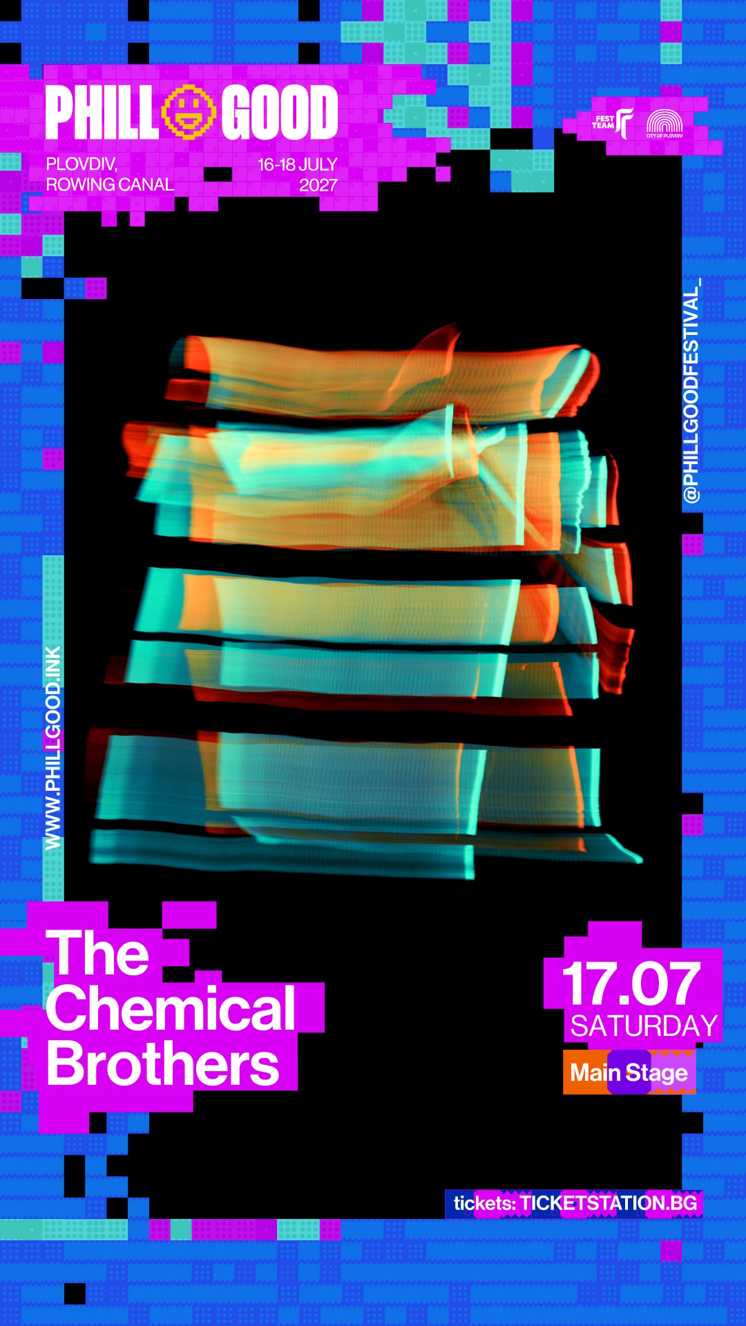 The Chemical Brothers идват на PHILLGOOD 2027 в Пловдив 138 Плакат на PHILLGOOD 2027 с The Chemical Brothers