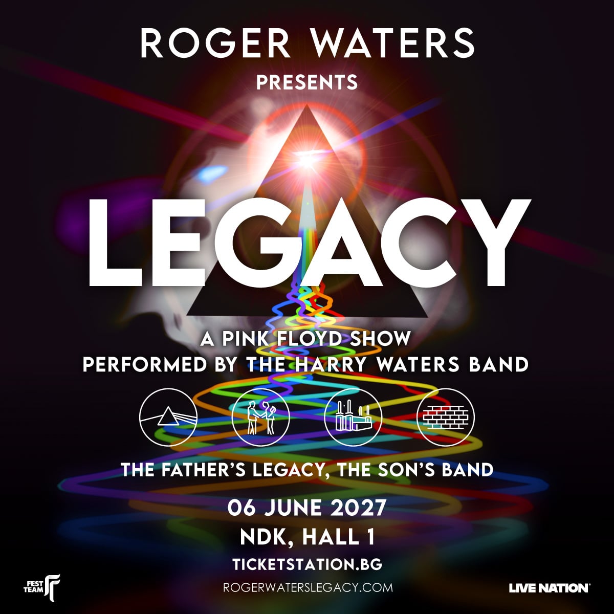 LEGACY – A Pink Floyd Show в София на 6 юни 2027