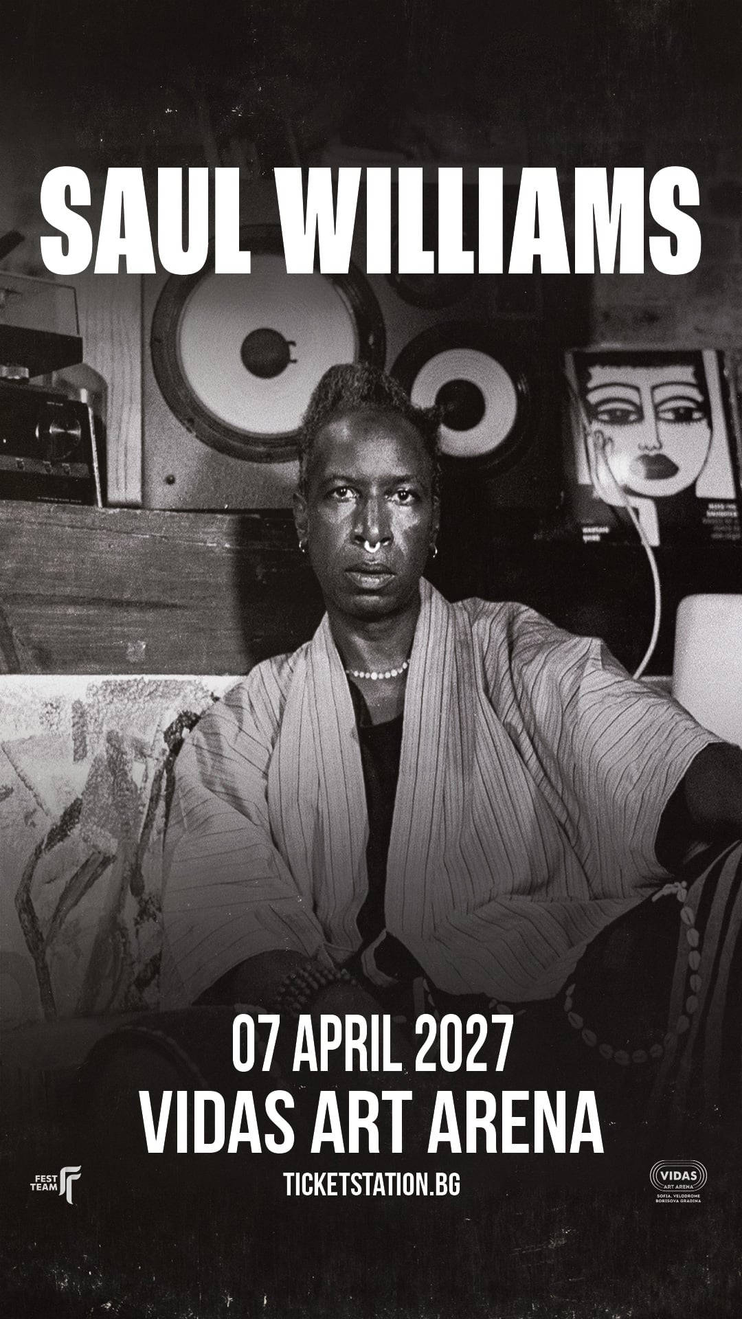 Визия за концерта на Saul Williams на Vidas Art Arena