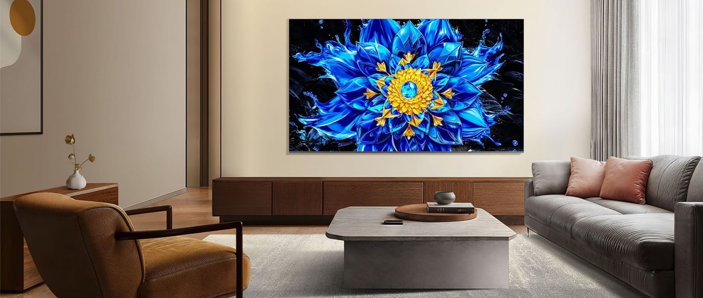 Телевизор TCL P8L с QD-Mini LED в домашна среда